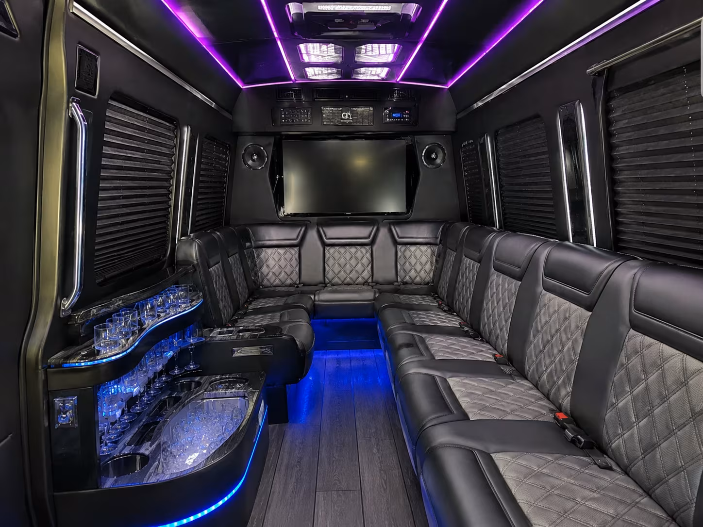 Atlanta Airport Shuttle & Transportation party bus exterior