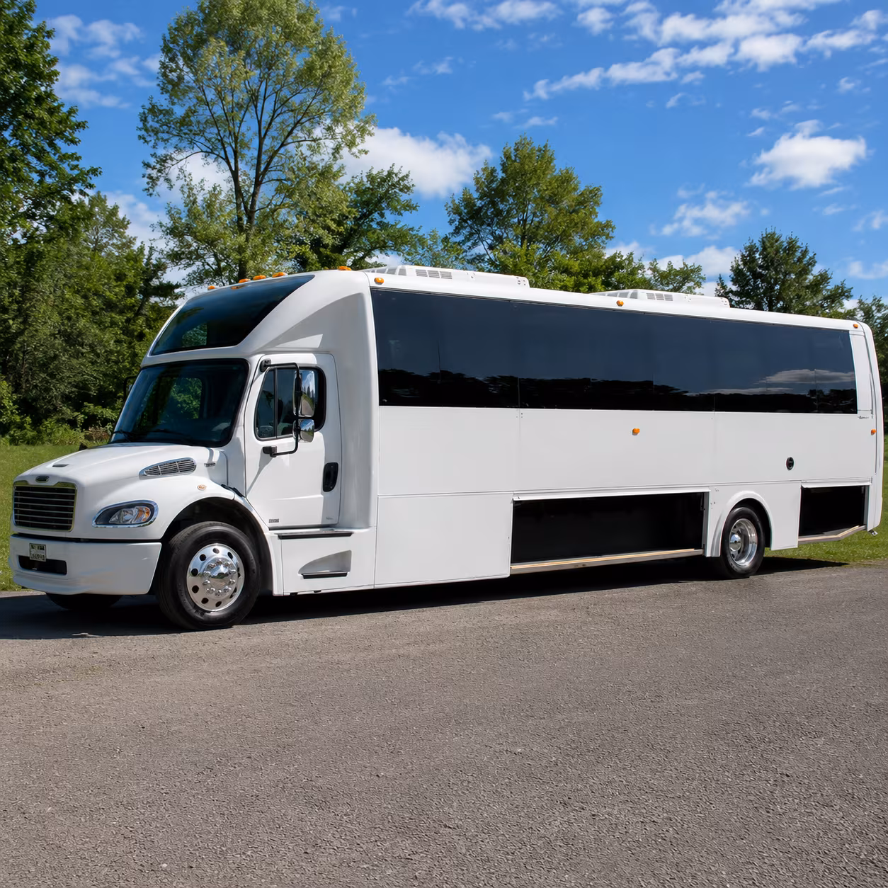 Atlanta Bachelor & Bachelorette Transportation party bus exterior