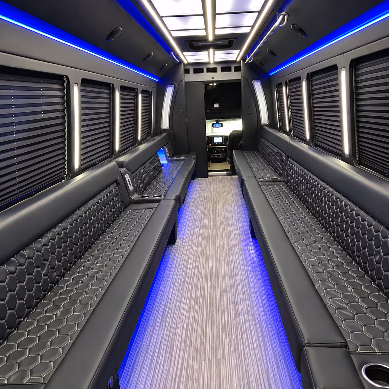 Atlanta Concert & Music Festival Transportation party bus interior