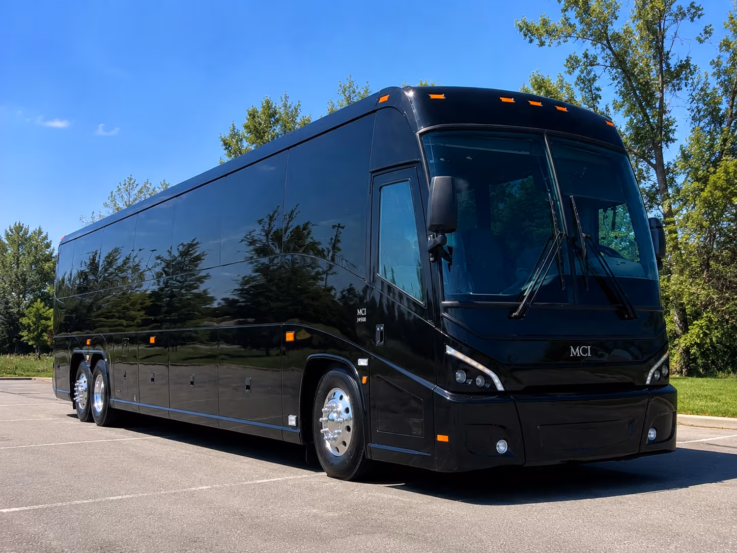 Atlanta School Event Transportation party bus exterior