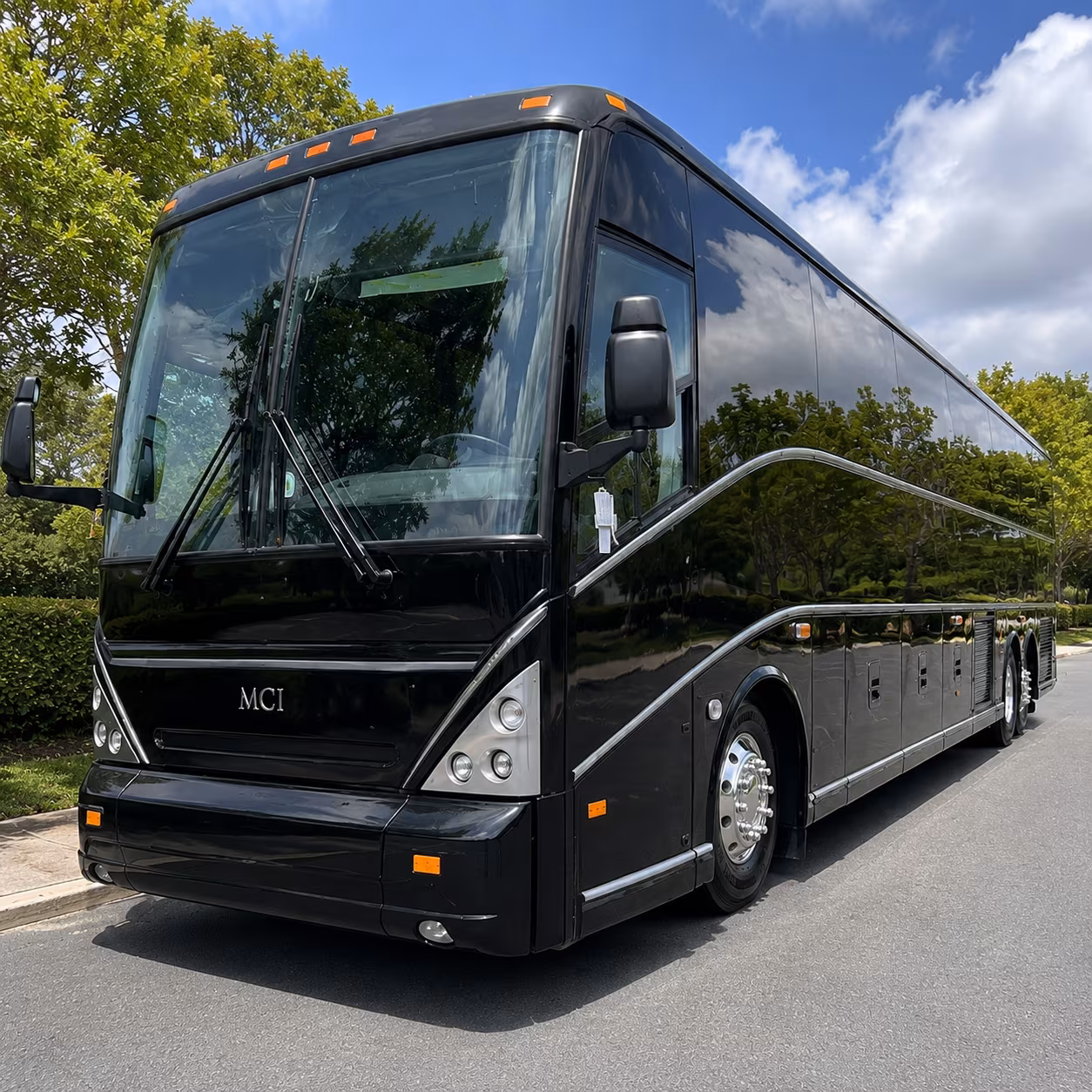 Atlanta School Event Transportation party bus exterior