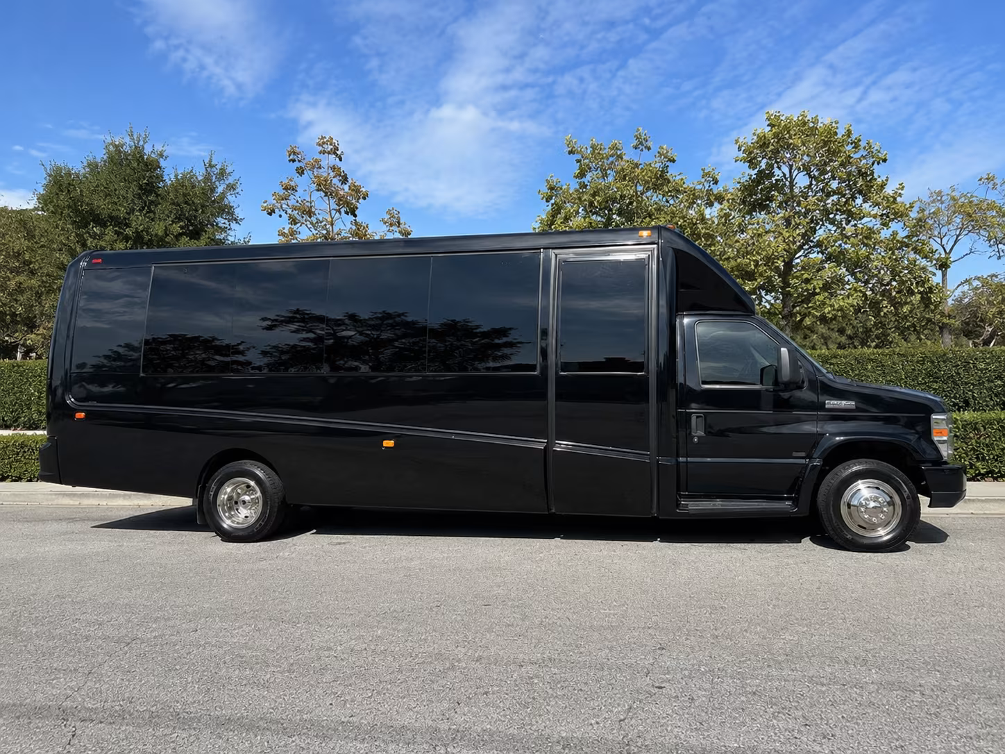 Atlanta School Event Transportation party bus exterior