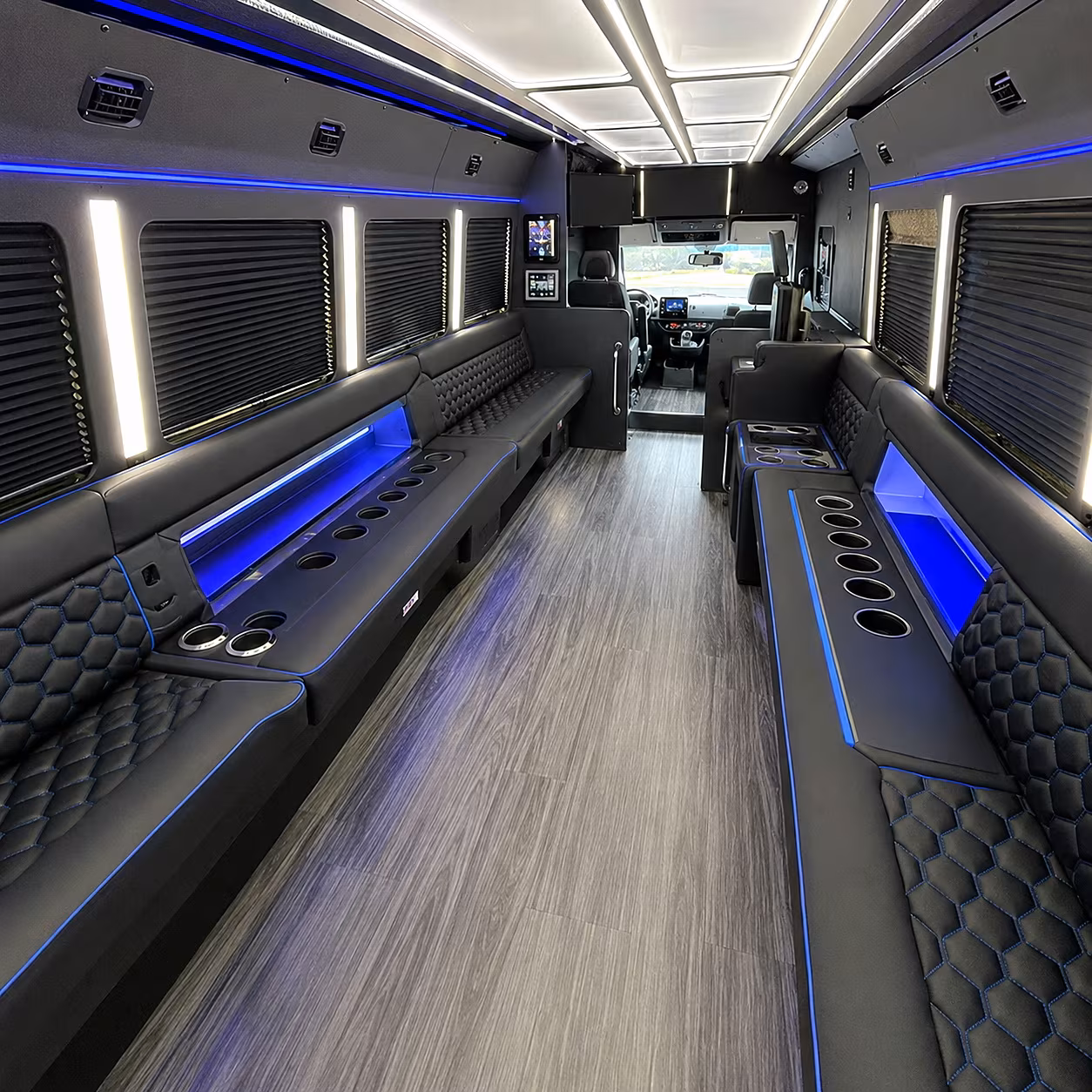 Atlanta Wedding Transportation onboard seating