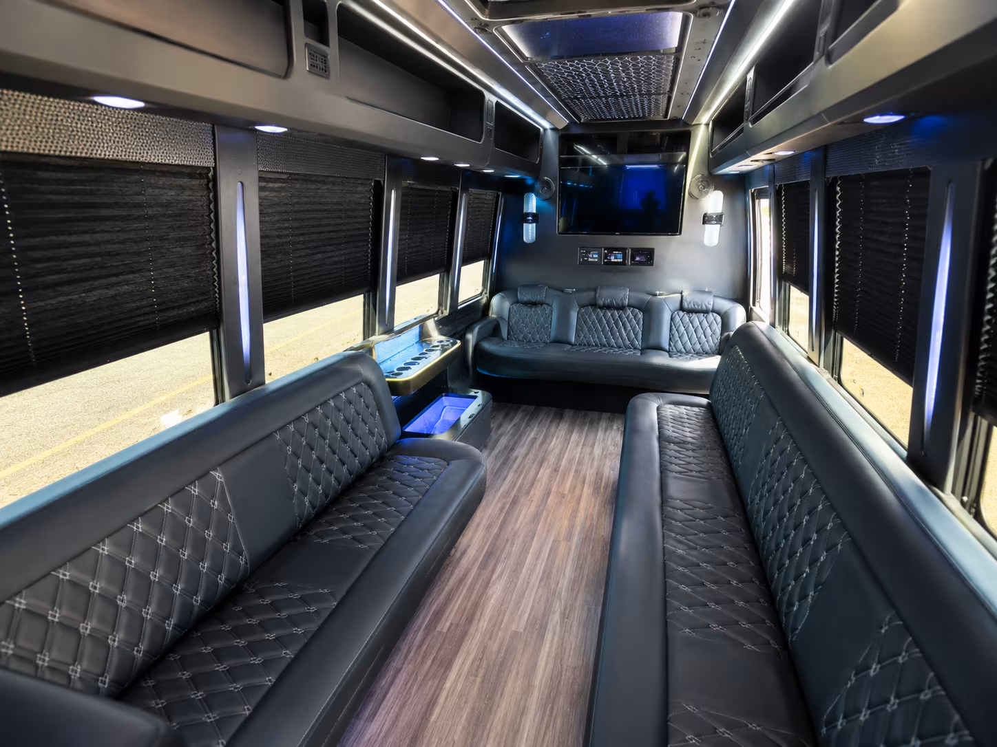 Atlanta Wedding Transportation party bus exterior