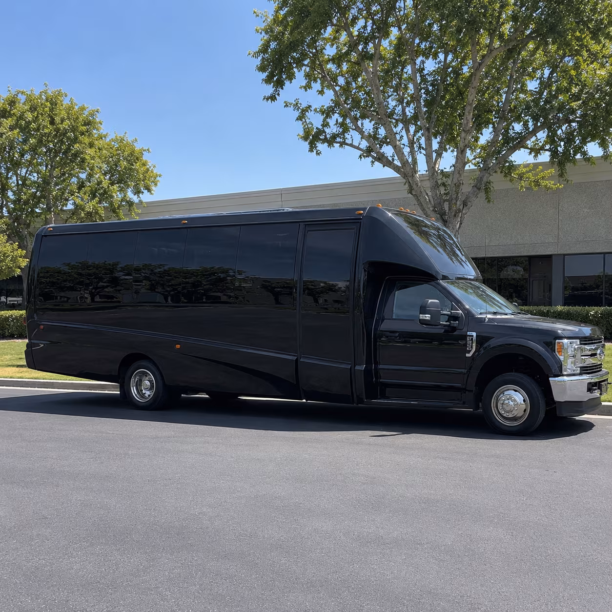 Interior of a party bus rental serving Atlanta