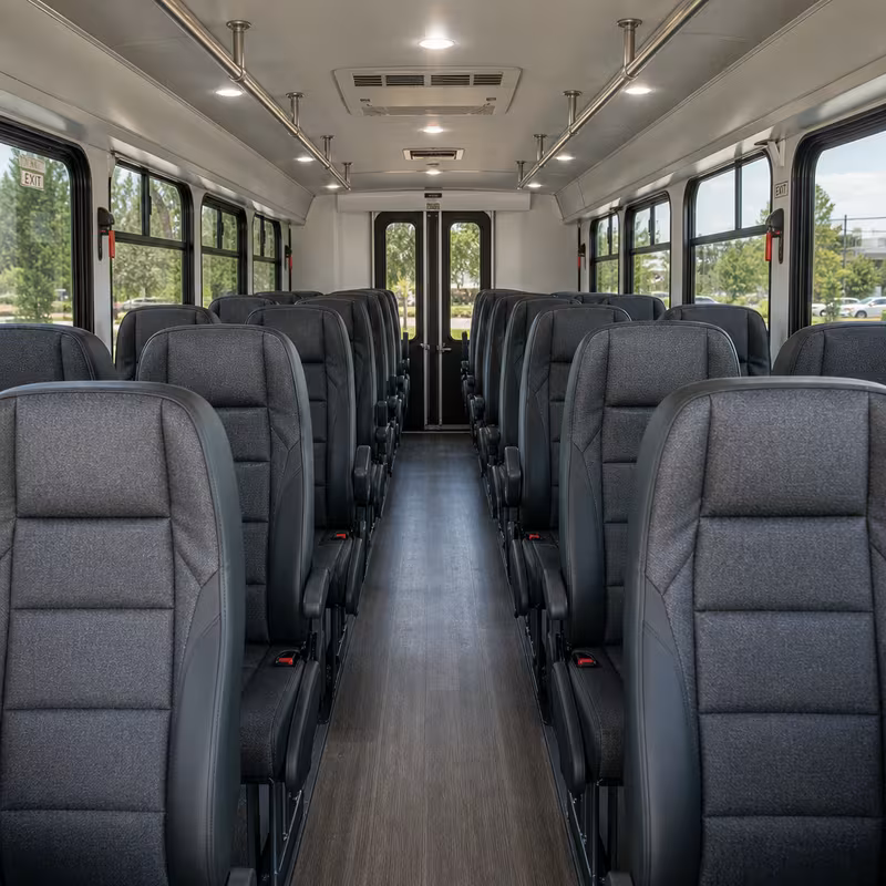 15-35 Passenger Minibus Inside